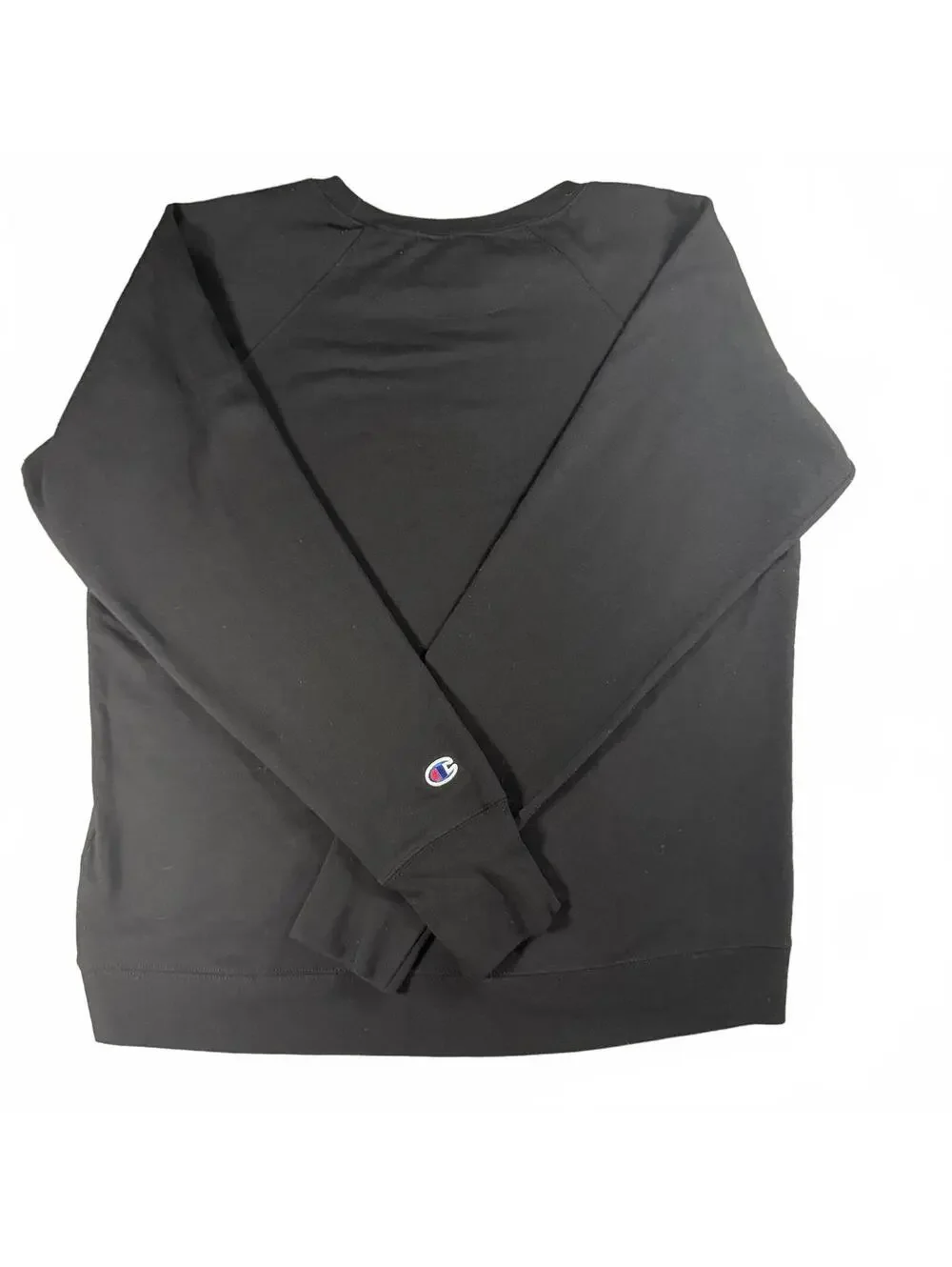 Champion Women's Blend Fleece Iridescent Logo Crewneck Sweatshirt - Black, XL - Picture 6 of 6